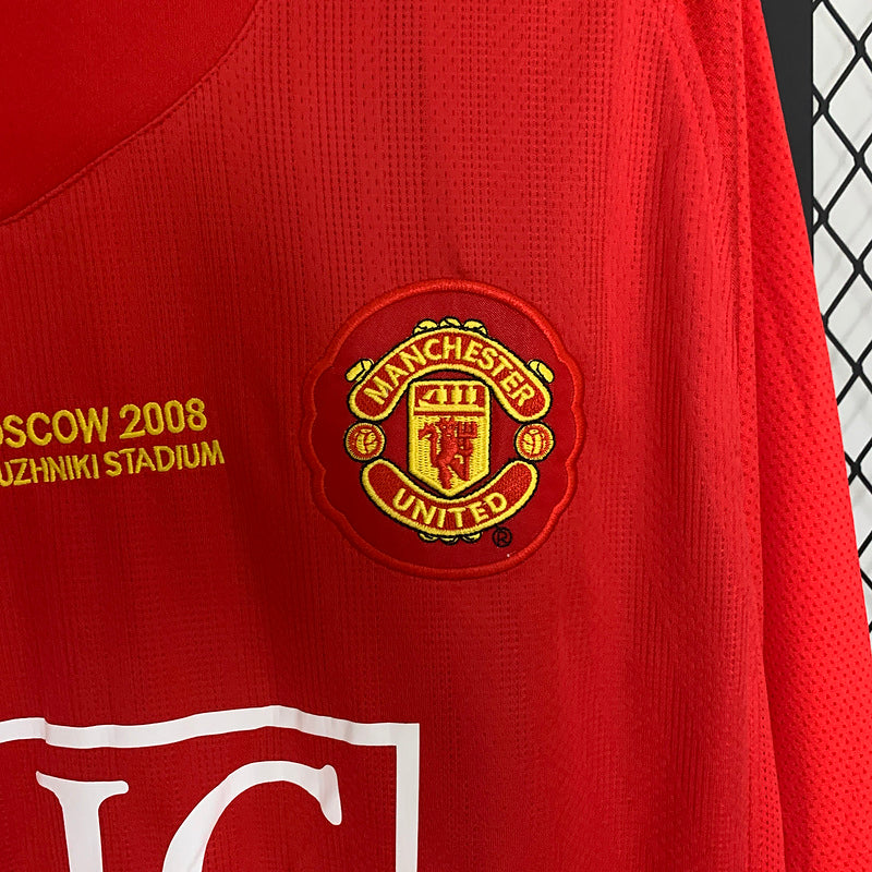 Maillot rétro Manchester United 07/08 - Manches longues