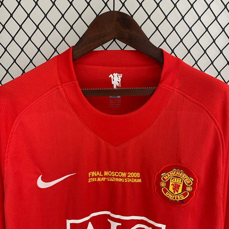 Maillot rétro Manchester United 07/08 - Manches longues