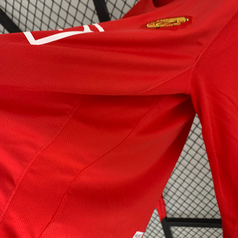 Maillot rétro Manchester United 07/08 - Manches longues