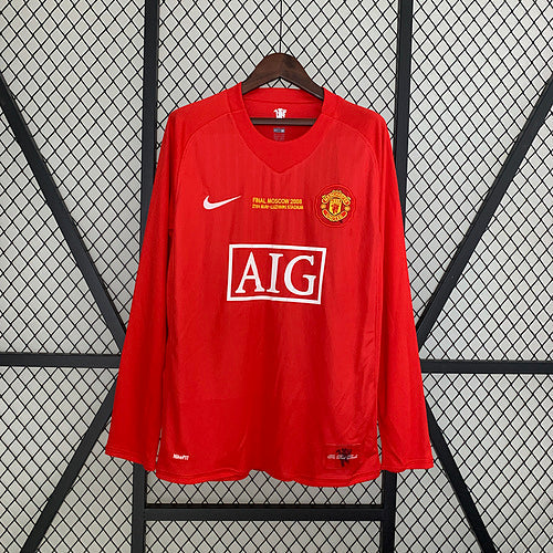 Maillot rétro Manchester United 07/08 - Manches longues